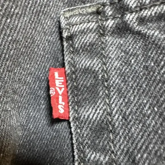 Levis Wedgie Straight Jeans Women’s 29x29 Button Fly Big E Black NWT List $108 - Picture 4 of 11